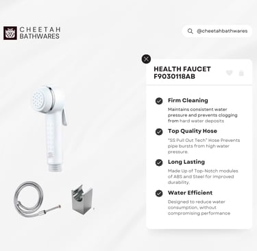 health faucet from cheetah bathwares F9030118AB