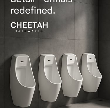 cheetah sensor urinals. designed for perfection