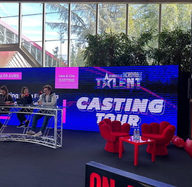 Jury et plateau Casting Tour Talent lors d'un casting en France