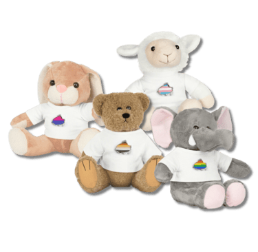 lgbt pride flag plush animal toys
