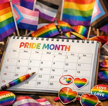 calendar with pride month dates