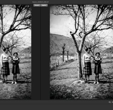 exemple de photo anciennes numérisée et restaurée pour sortie numérique ou impression