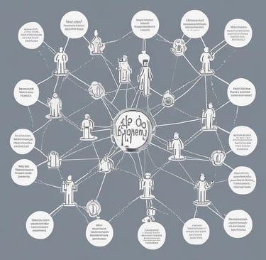 A warm photo of Douglas and Robin smiling together in their cozy home office, surrounded by books and plants.