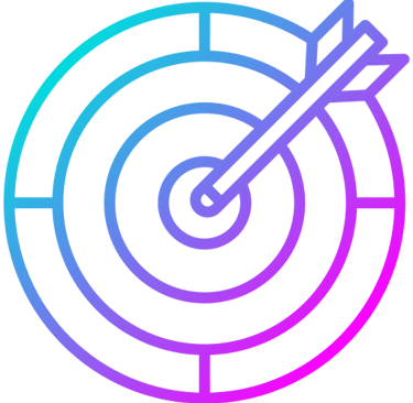 Target with arrow hitting bullseye icon representing precise audience targeting