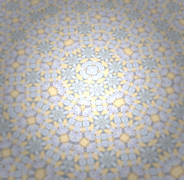 Detalle del diseño de un suelo de azulejos