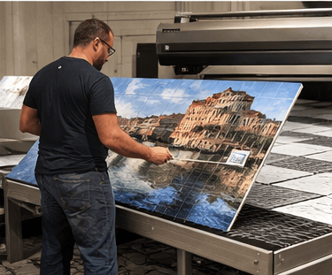 Proceso y fabricación de un mural de azulejos personalizado
