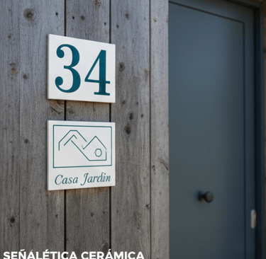Azulejos Personalizados para Exteriores: señalice en porcelana