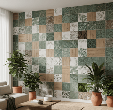 Biophilic design en azulejos personalizables