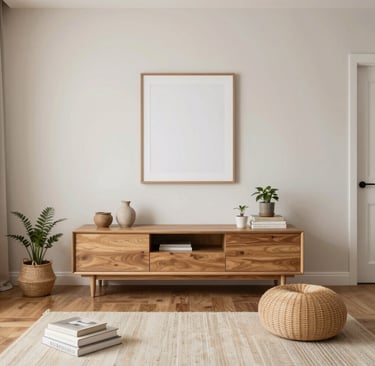 A room refresh scene showing rearranged furniture and small decor changes improving the space