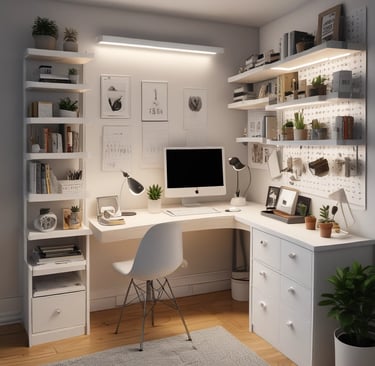 DIY pastel-colored mason jar vases adorned with ribbons and fresh flowers on a white shelf.