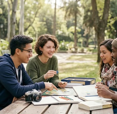 Jóvenes conociéndose para saber si son amigos o algo más