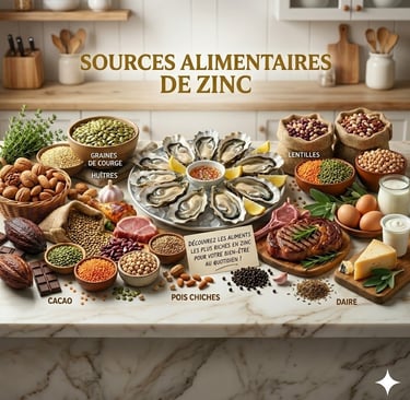 aliment contenant du zinc