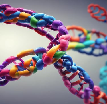A cheerful woman holding a bottle of peptides with a soft pink background