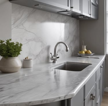 Warm white oak cabinets complementing rich wood-look LVP flooring in a cozy kitchen.