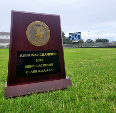 2022 Regional Champion lacrosse trophy.