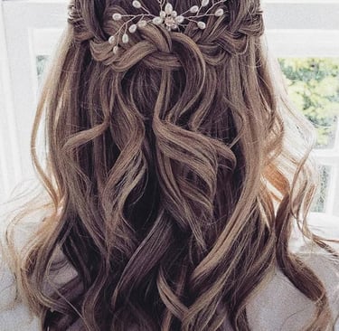 Bridal Half down half up