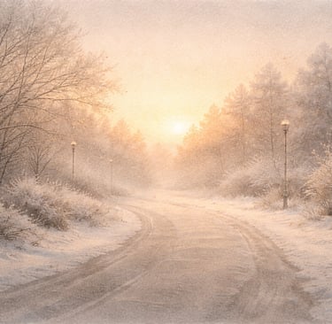 Amanecer suave tras una ventana, imagen de calma para cerrar un artículo sobre atravesar el duelo en Navidad.