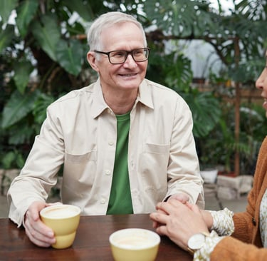 a husband being encourage by his wife