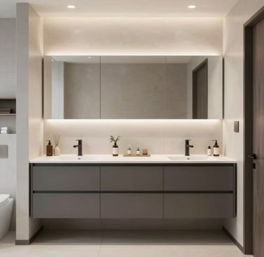 Spacious bedroom with natural light and comfortable bedding in an Ohio rental home