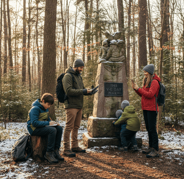 Monument au cœur de la forêt