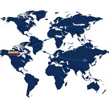 Stacks of bioflux eco-friendly drain cleaning product packaging ready for global shipment.