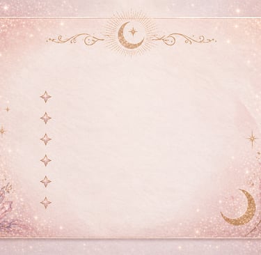 soft sparkly pastel background with celestial gold accents