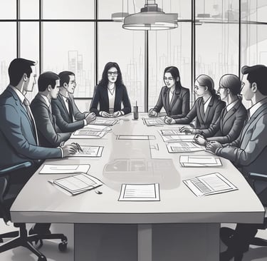 Illustration of a handshake symbolizing collaboration between data stewards and IT professionals.