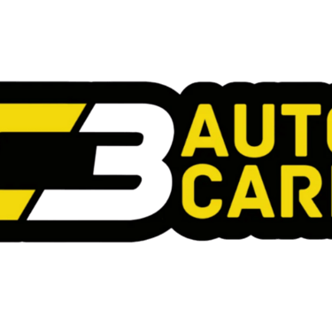 C3 Auto Care logo featuring yellow and white text on a black background for car detailing services.