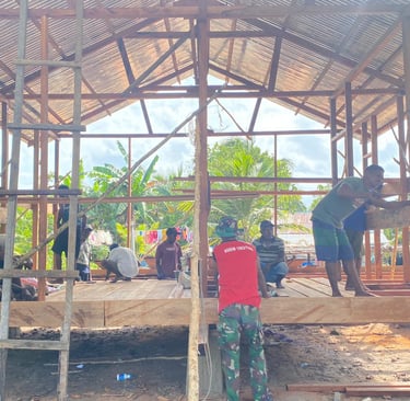 Pembangunan RTLH di Desa Longgar Apara