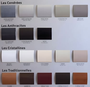 Coloris disponibles