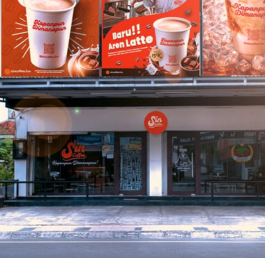 Sin Coffeeshop  jalan H. Hayun kota Palu, outlet pertama Sin Coffee sekaligus kanot pusat 