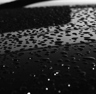 abstract zwart wit fotografie druppels contrast