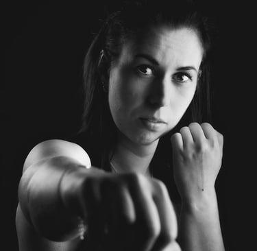 branding shoot vrouw personal trainer boksen