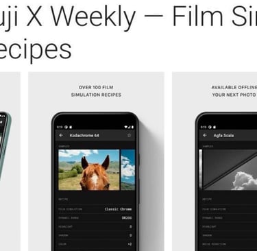 fujifilm film simulation recipes