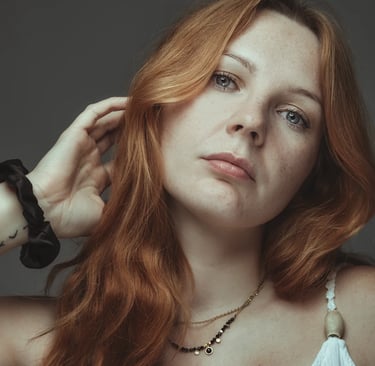 Portret vrouw rood haar