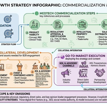 B2B medtech commercialization roadmap: strategy, marketing collateral, go-to-market, and measurement