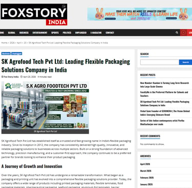 Sk Agrofood tech pvt ltd News