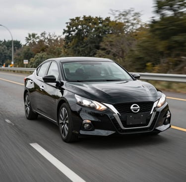 A sleek economy car parked by a city street, ready for a personal trip or gig delivery.