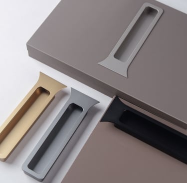 Aluminum Alloy Invisible Fish-Tail Cabinet Handle – Rustproof Hidden Hardware for Kitchens, Wardrobes & Bathrooms