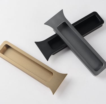 Aluminum Alloy Invisible Fish-Tail Cabinet Handle – Space-Saving, Easy-Clean Hidden Hardware for Small Spaces, Wardrobe