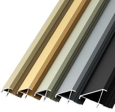 Aluminum Alloy Beveled External Corner Trim - Sleek, Durable Edge Solution for Home & Commercial Interiors