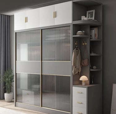 18mm series sliding door aluminum frame in multiple colors with smooth track system, ideal for residential closet upgrades