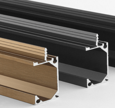 Cross-section of aluminum G-shape groove pull handle, showing 10mm groove depth and 2.2mm inner slot for secure slot-in fit.