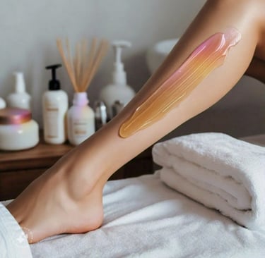 Smooth legs after professional waxing treatment at Twinz Beauty Tamworth
