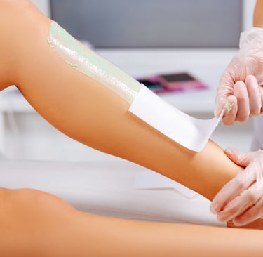 Before and after waxing at Twinz Beauty Tamworth