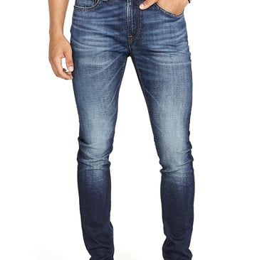 men's skinny jeans in medium blue