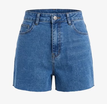 denim blue shorts for women