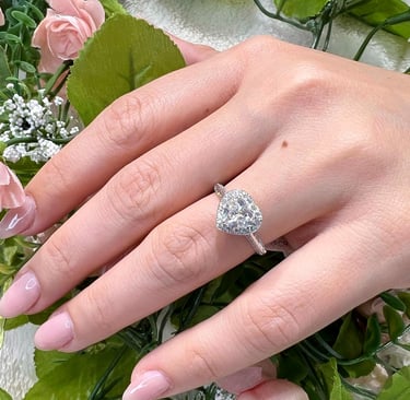 1 Ct Heart Shaped Diamond Ring