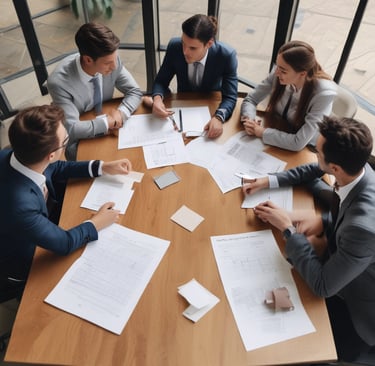 a man walking past a wall with pictures on it