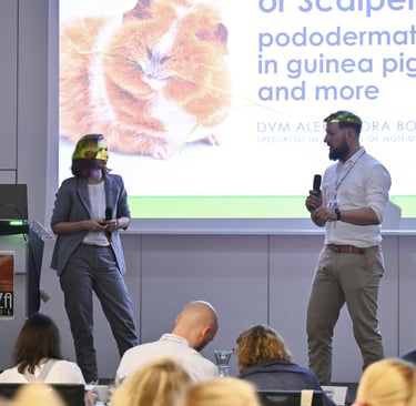 Aleksandra Bobińska i Jakub Kliszcz na konferencji